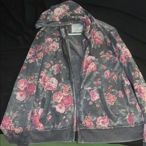 Aéropostale Women’s Floral Zip Up Jacket (XL)